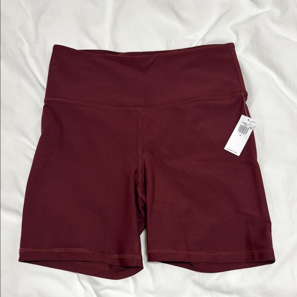 Old Navy Red Bike Shorts with Stretchy Comfort